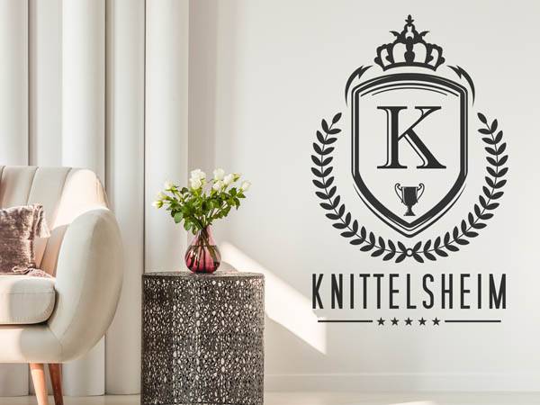 Wandtattoo Knittelsheim Wappen