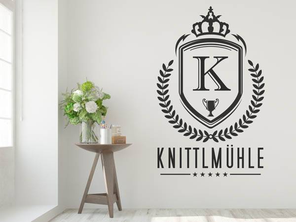 Wandtattoo Knittlmühle Wappen