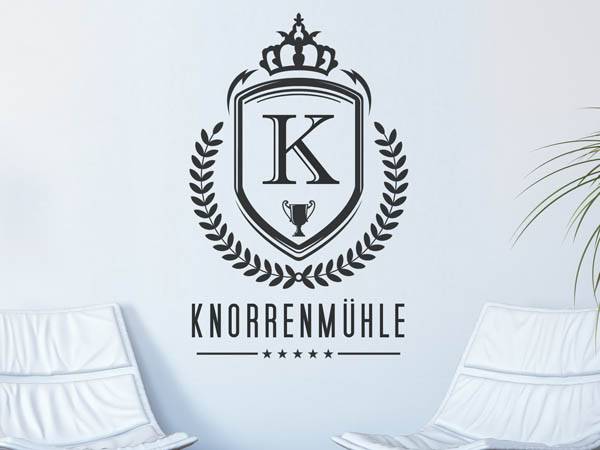 Wandtattoo Knorrenmühle Wappen