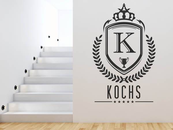Wandtattoo Kochs Wappen