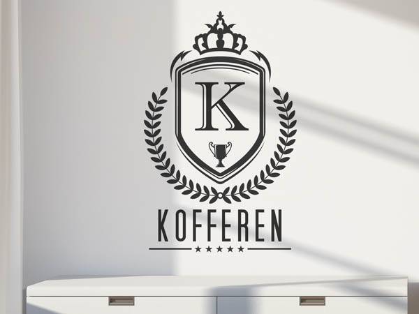 Wandtattoo Kofferen Wappen