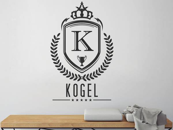 Wandtattoo Kogel Wappen