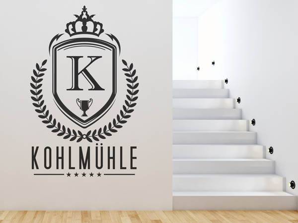 Wandtattoo Kohlmühle Wappen
