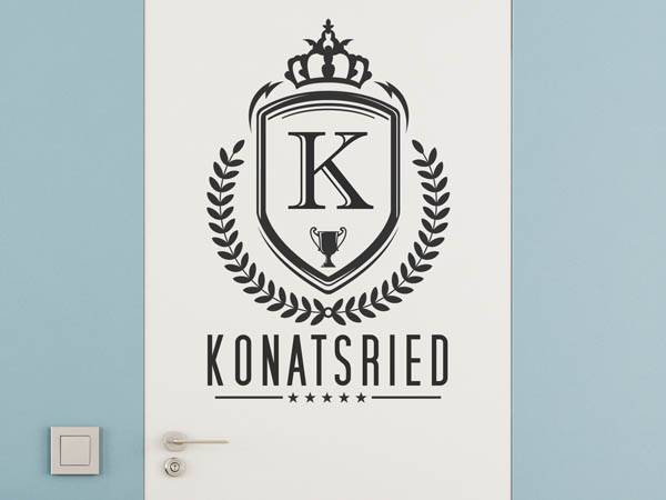 Wandtattoo Konatsried Wappen