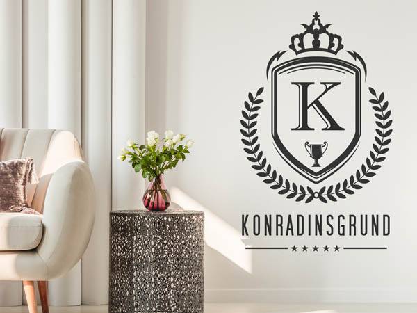 Wandtattoo Konradinsgrund Wappen