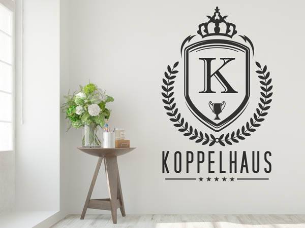 Wandtattoo Koppelhaus Wappen