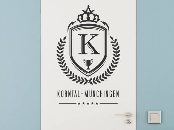 Wandtattoo Korntal-Münchingen Wappen