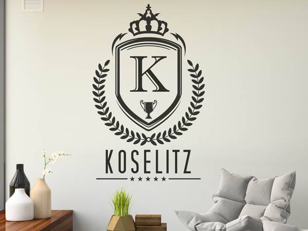 Wandtattoo Koselitz Wappen