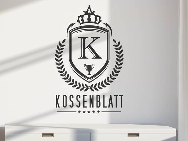 Wandtattoo Kossenblatt Wappen