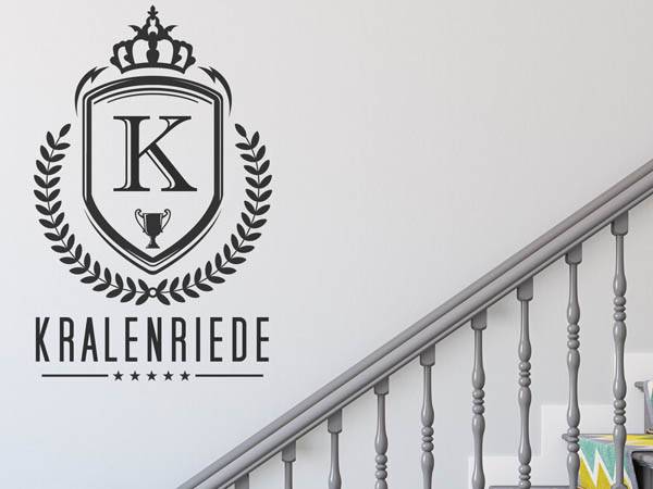 Wandtattoo Kralenriede Wappen