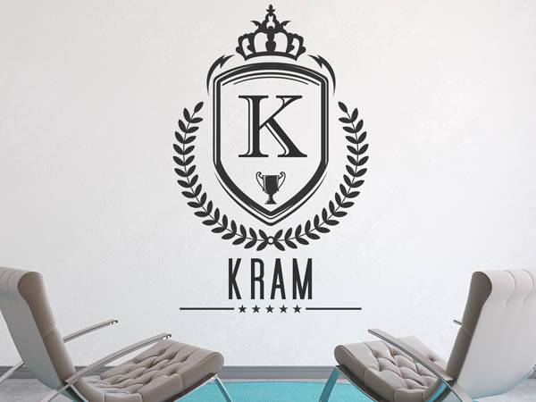 Wandtattoo Kram Wappen