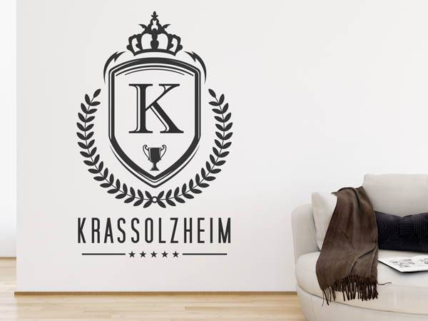 Wandtattoo Krassolzheim Wappen