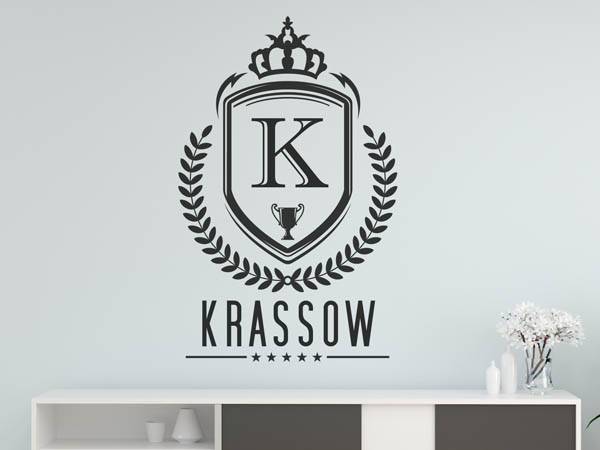 Wandtattoo Krassow Wappen