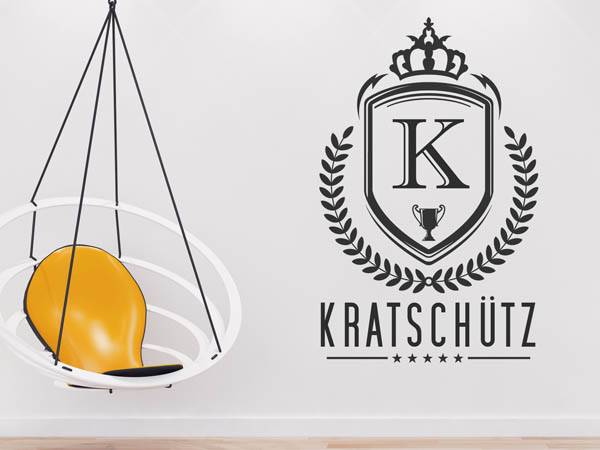 Wandtattoo Kratschütz Wappen