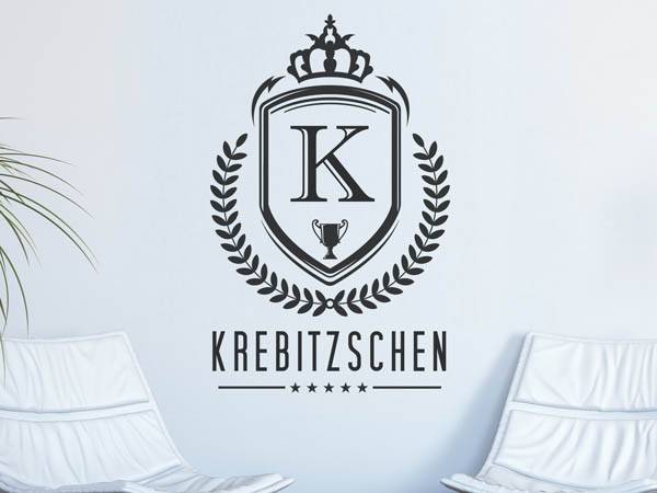 Wandtattoo Krebitzschen Wappen