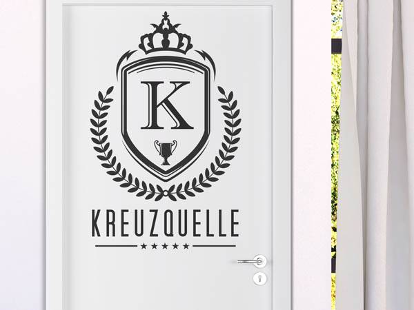 Wandtattoo Kreuzquelle Wappen