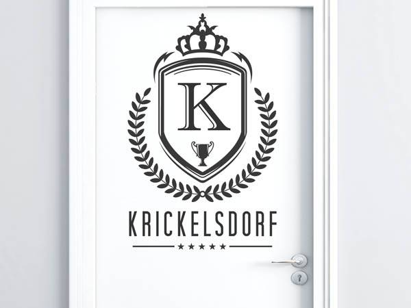 Wandtattoo Krickelsdorf Wappen