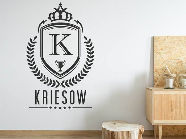 Wandtattoo Kriesow Wappen