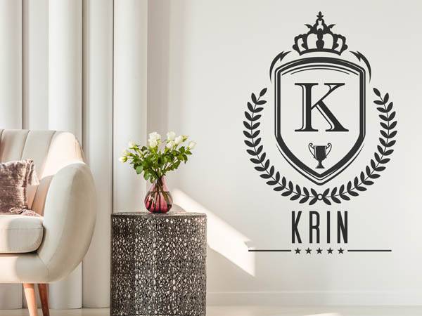 Wandtattoo Krin Wappen