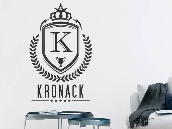 Wandtattoo Kronack Wappen