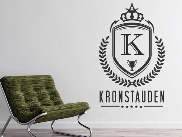 Wandtattoo Kronstauden Wappen