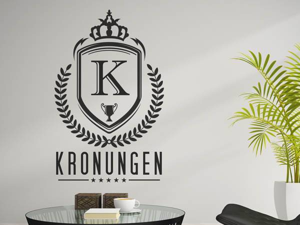 Wandtattoo Kronungen Wappen