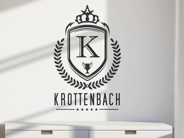 Wandtattoo Krottenbach Wappen