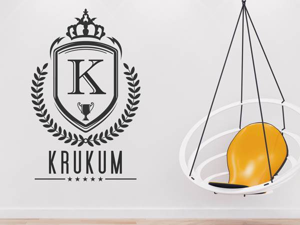 Wandtattoo Krukum Wappen