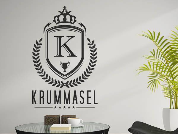 Wandtattoo Krummasel Wappen
