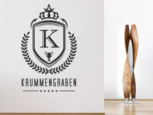 Wandtattoo Krummengraben Wappen