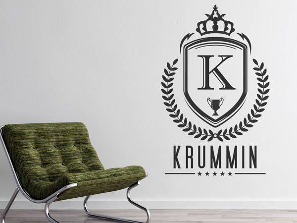 Wandtattoo Krummin Wappen
