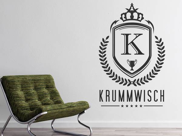 Wandtattoo Krummwisch Wappen