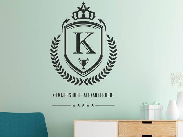 Wandtattoo Kummersdorf-Alexanderdorf Wappen