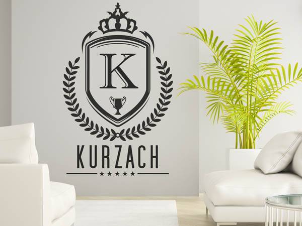 Wandtattoo Kurzach Wappen