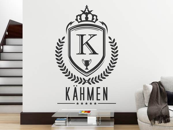 Wandtattoo Kähmen Wappen