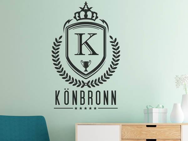 Wandtattoo Könbronn Wappen