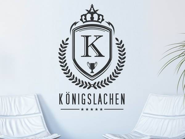 Wandtattoo Königslachen Wappen