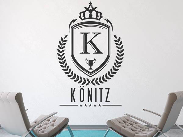 Wandtattoo Könitz Wappen