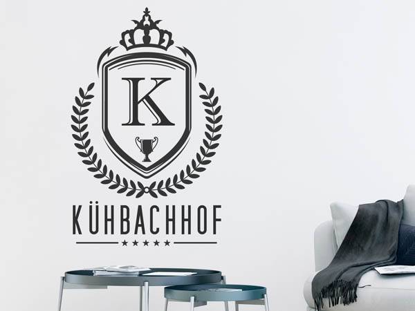 Wandtattoo Kühbachhof Wappen