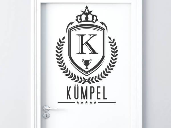 Wandtattoo Kümpel Wappen