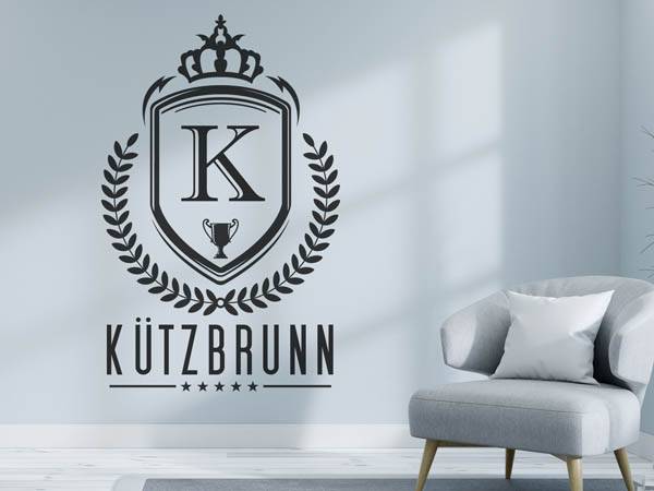 Wandtattoo Kützbrunn Wappen