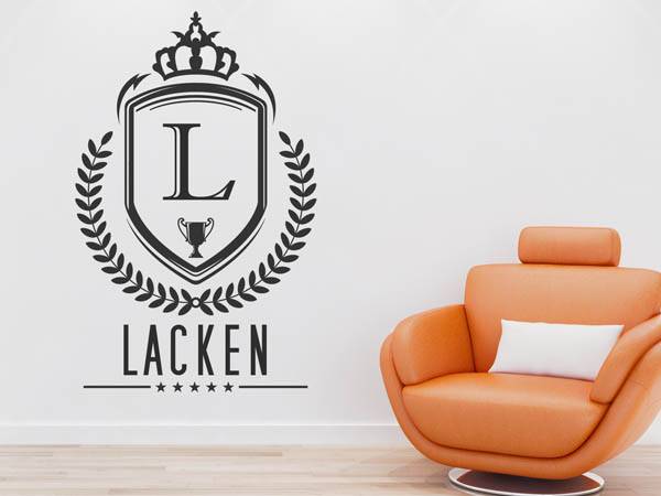 Wandtattoo Lacken Wappen