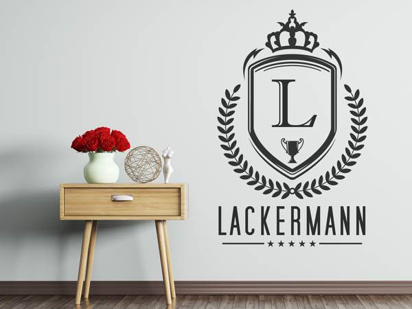 Wandtattoo Lackermann Wappen