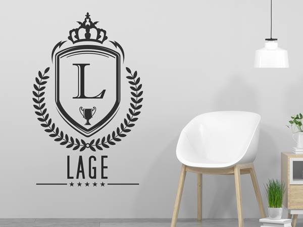 Wandtattoo Lage Wappen