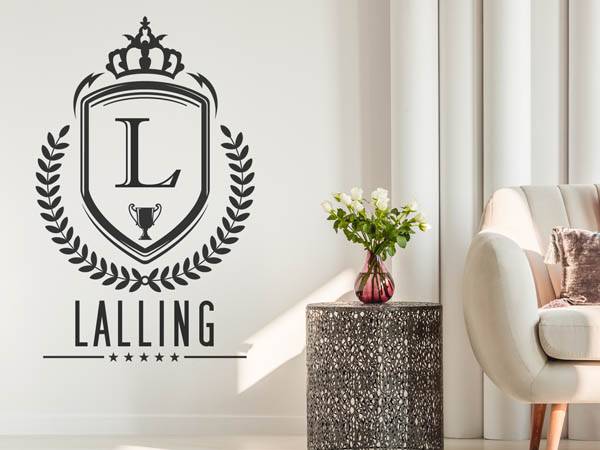 Wandtattoo Lalling Wappen