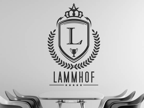 Wandtattoo Lammhof Wappen