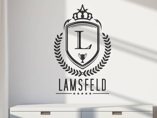 Wandtattoo Lamsfeld Wappen