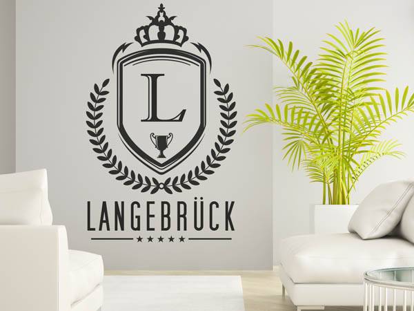 Wandtattoo Langebrück Wappen