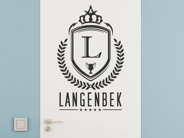 Wandtattoo Langenbek Wappen