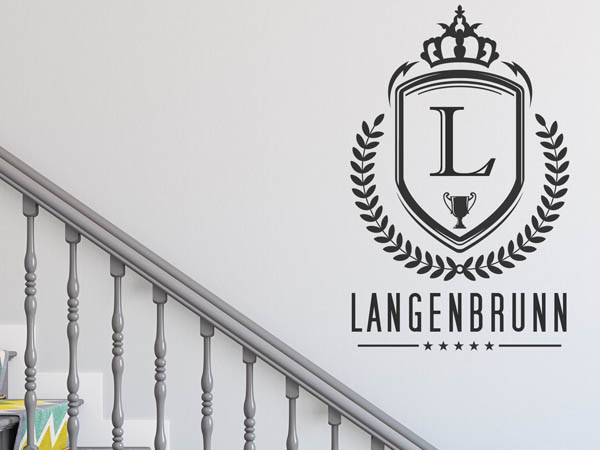 Wandtattoo Langenbrunn Wappen